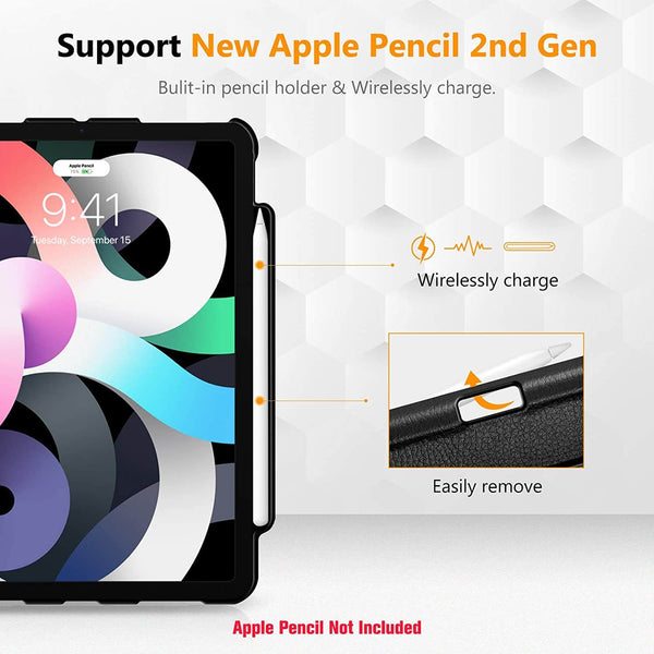 Fintie IPad Air 11" M3/M2 Chip IPad Air 5th/4th Generation 10.9" 360-Degree Rotating Stand Cover W/Pencil Holder | Fintie