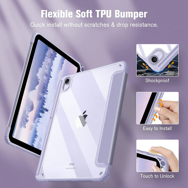 Fintie IPad Mini A17 Pro (2024) IPad Mini 6th Gen (2021) Hybrid Slim Case | Fintie