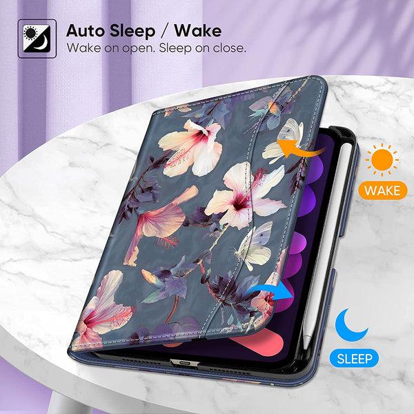 Fintie IPad Mini A17 Pro (2024) IPad Mini 6th Gen (2021) Multi-Angle Smart Stand Case | Fintie