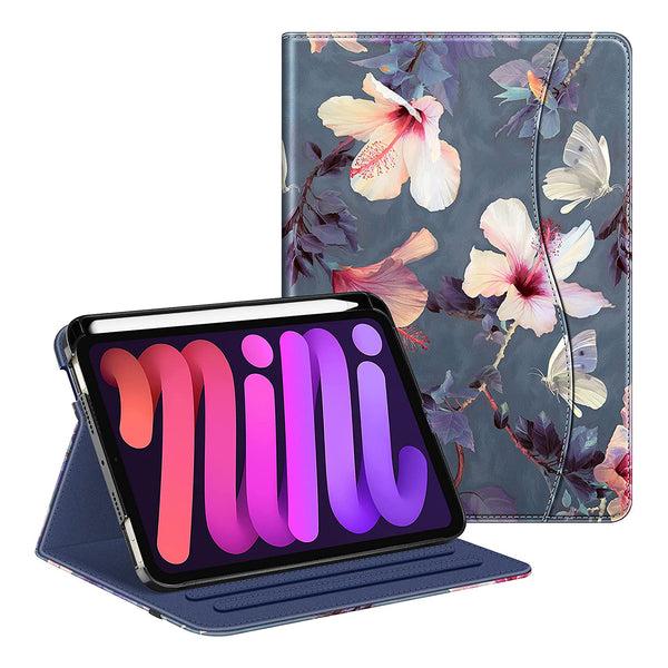 fintie iPad Mini A17 Pro (2024) iPad Mini 6th Gen (2021) Multi-Angle Smart Stand Case | Fintie