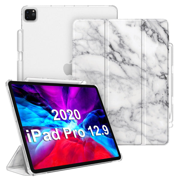 fintie iPad Pro 12.9" 4th/3rd Gen Translucent Frosted Back Case | CaseBot