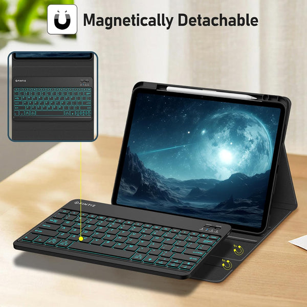Fintie IPad Pro 13-inch (M4 2024) Backlight Keyboard Case | Fintie