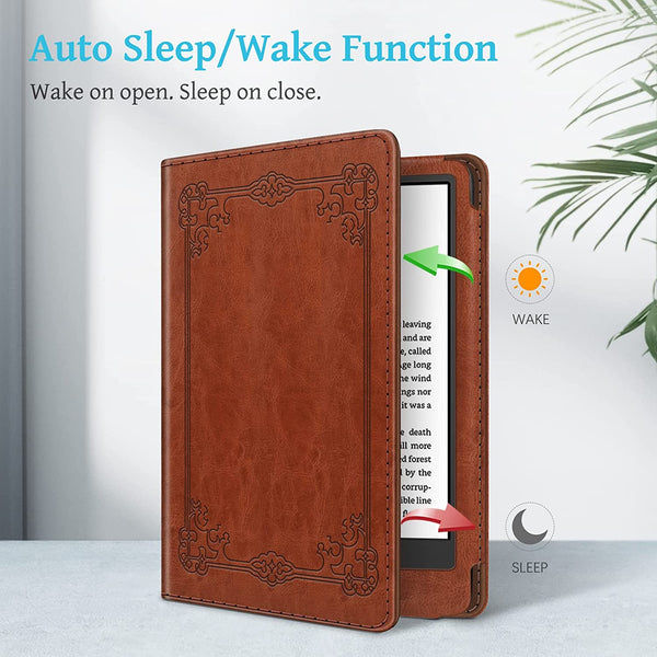 Fintie Kindle 11th Gen (2024/2022) Vegan Leather Sleeve Case | Fintie