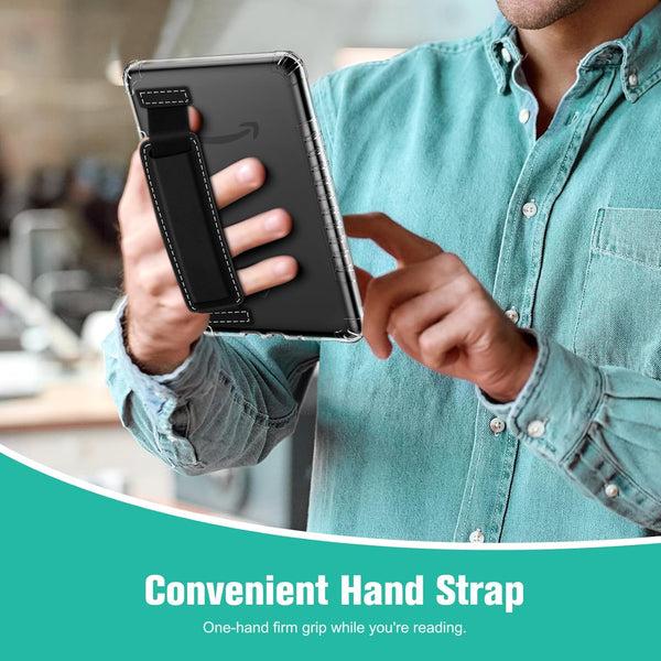 Fintie Kindle Colorsoft / Kindle Paperwhite 7" 2024 Clear Back Cover With Hand Strap| Fintie