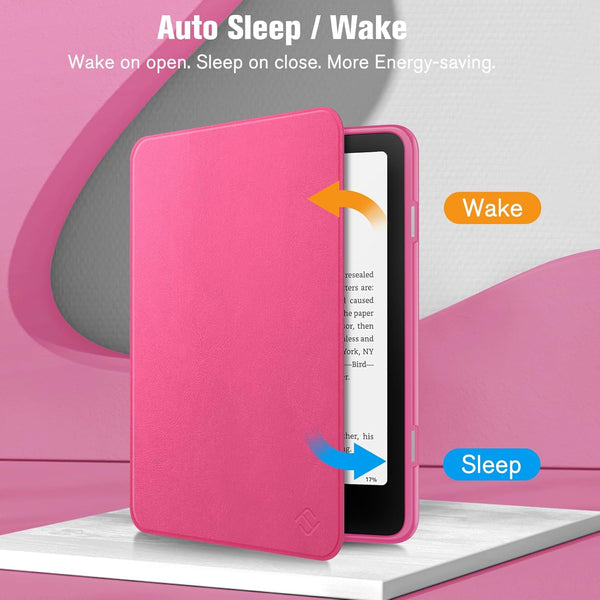 Fintie Kindle Colorsoft / Kindle Paperwhite 7" 2024 Hybrid Slim Case With Clear Back | Fintie