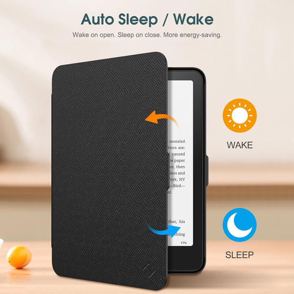 Fintie Kindle Paperwhite 7-Inch (12th Gen 2024)/Kindle Colorsoft 2024 Slim PU Leather Case | Fintie