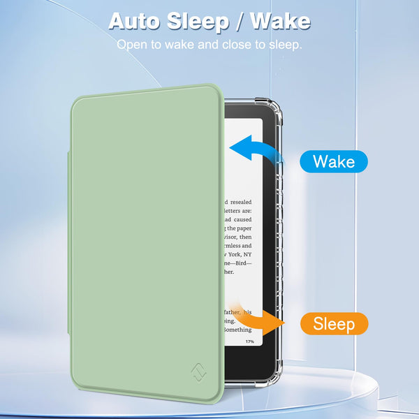 Fintie Kindle Paperwhite 7-inch (2024)/Kindle Colorsoft 2024 Slim Case With Clear Soft TPU Back | Fintie