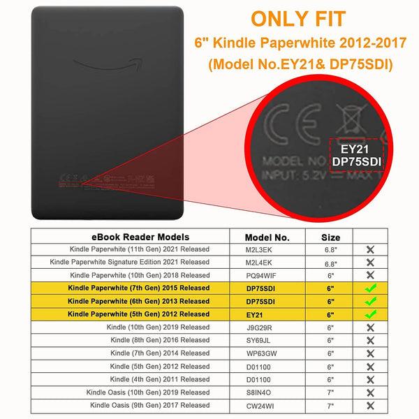 Fintie Kindle Paperwhite (Fits All Prior To 2018) Slim Shell Case | Fintie