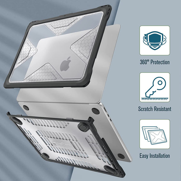 Fintie MacBook Air 13.6" M4/M3/M2 Chip (Model A3240/A3113/A2681) Tuatara Rugged Case | Fintie