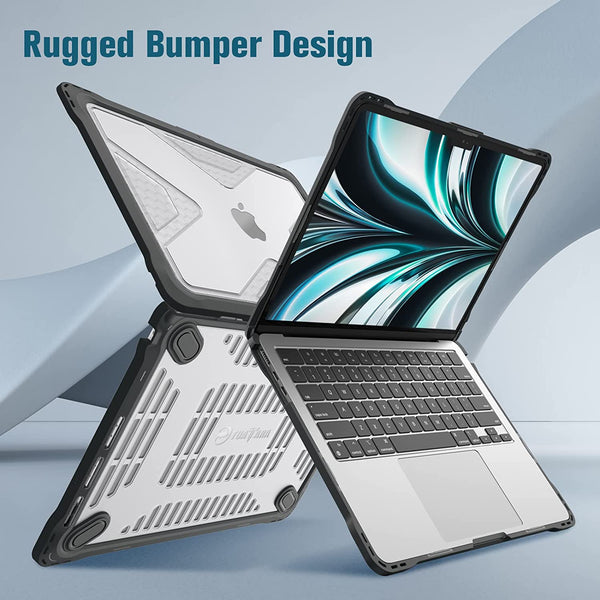 Fintie MacBook Air 13.6" M4/M3/M2 Chip (Model A3240/A3113/A2681) Tuatara Rugged Case | Fintie