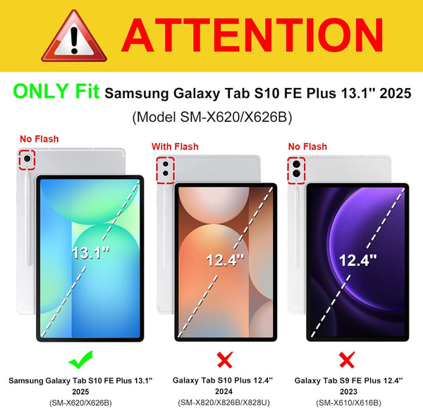 Fintie Multiple Angle Portfolio Cover For Galaxy Tab S10 FE Plus 13.1-inch (SM-X620/SM-X626) | Fintie