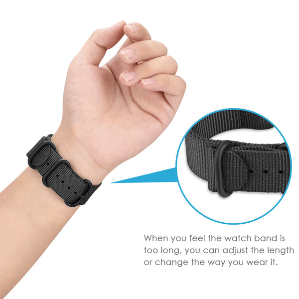 Fintie Nylon Watch Band For Garmin Vivoactive5/3 Garmin Venu Sq/Venu 2 Plus| Fintie