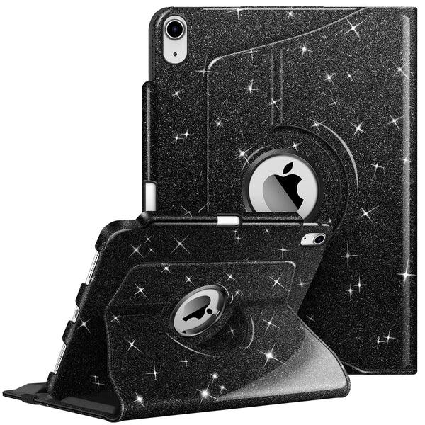fintie Rotating Case for iPad 11th Gen (A16 chip)/iPad 10th Gen with Glittering Design | Fintie