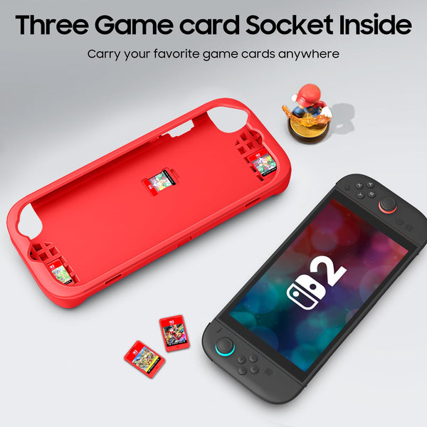 Fintie Shockproof Case For Nintendo Switch 2 W/Ergonomic Grip And 3 Game Cartridge Slots | Fintie