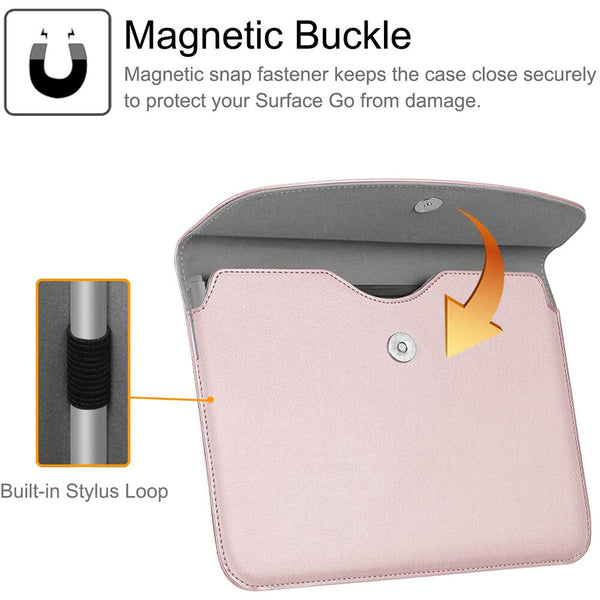 Fintie Surface Go 4 (2023)/Surface Go 3 (2021)/Go 2/Go Vegan Leather Sleeve | Fintie