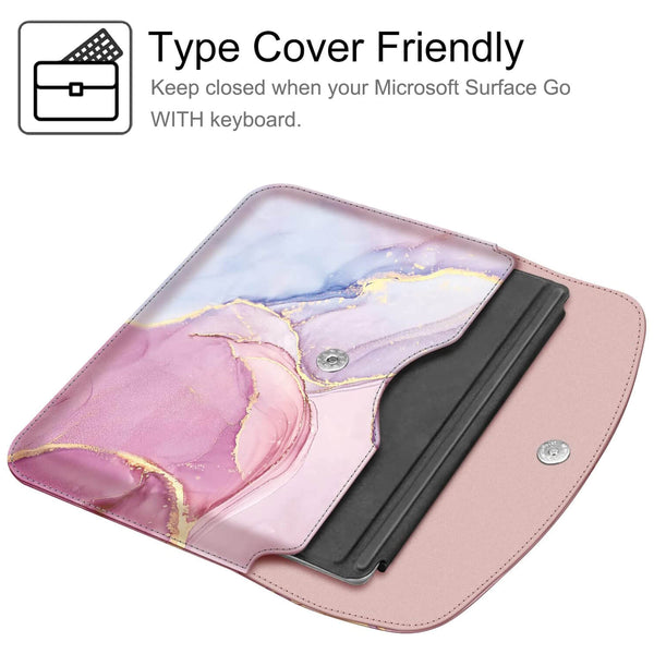Fintie Surface Go 4 (2023)/Surface Go 3 (2021)/Go 2/Go Vegan Leather Sleeve Case | Fintie