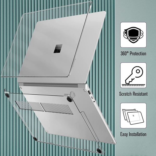 Fintie Surface Laptop 5/4/3 13.5-inch W/ Metal Keyboard Snap-on Hard Shell Cover | Fintie