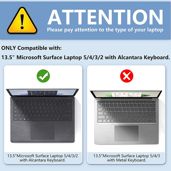 Fintie Surface Laptop 5/4/3/2 13.5-inch W/ Alcantara Keyboard Snap-on Hard Shell Cover | Fintie