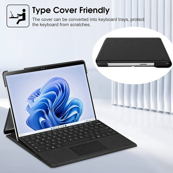 Fintie Surface Pro 11 (2024)/Surface Pro 10 (2024)/Surface Pro 9 (2022) Slim Portfolio Case | Fintie