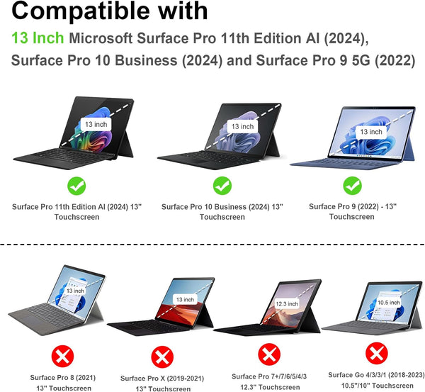 Fintie Surface Pro 11/Surface Pro 10/Surface Pro 9 Folio Case With Kickstand | Fintie