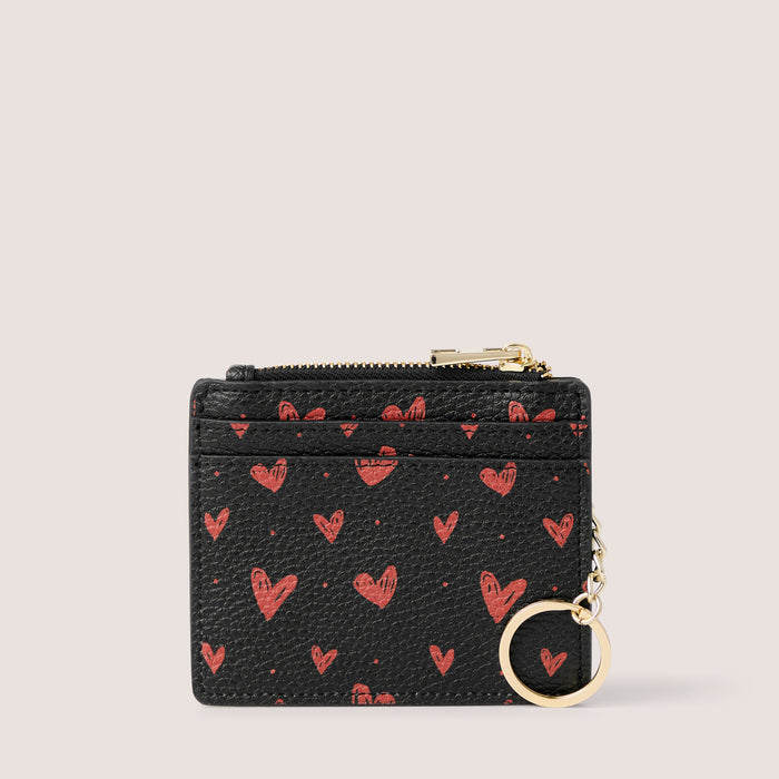 Fiorelli CIARA Small Purse Heart Print Black