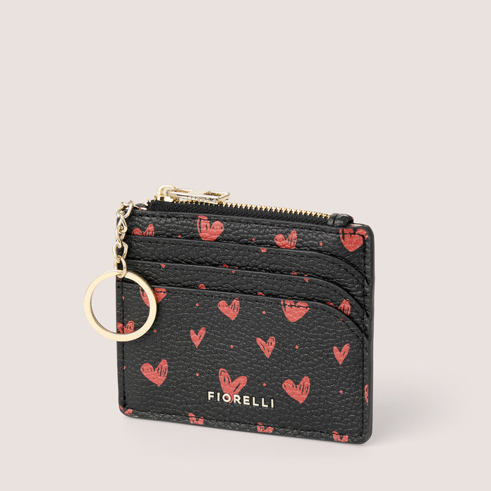 Fiorelli CIARA Small Purse Heart Print Black