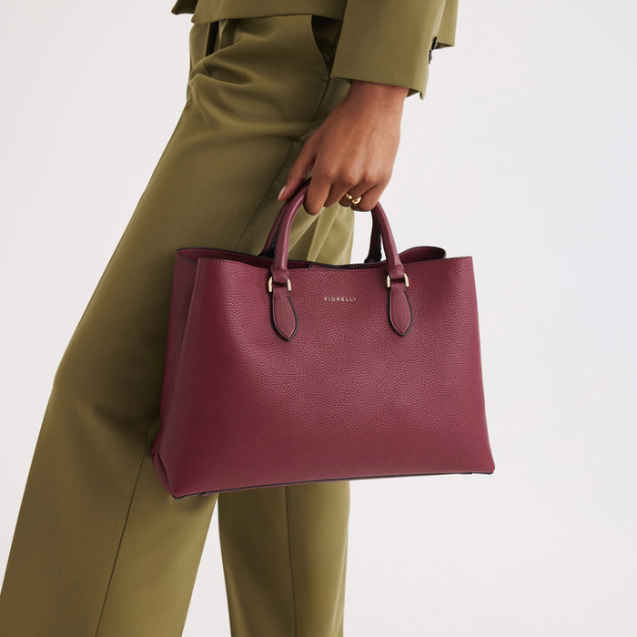 fiorelli Emery Grab Satchel Bag Port red