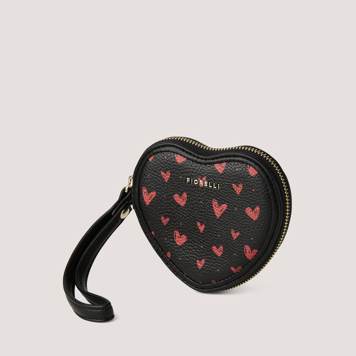 Fiorelli ESME Small Purse Heart Print Black