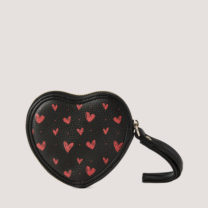 Fiorelli ESME Small Purse Heart Print Black