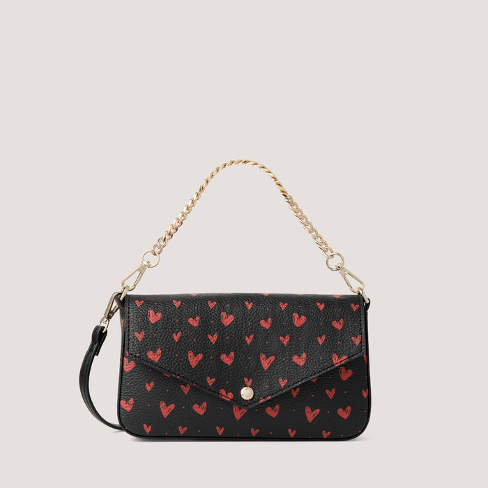 fiorelli LACEY Crossbody Bag Heart print black