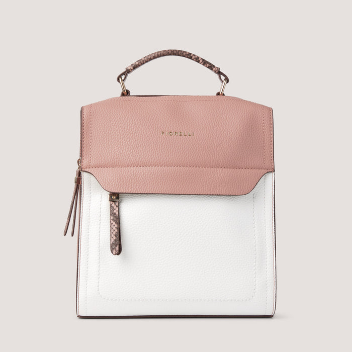 Fiorelli Isla Small Backpack Snake / Optic White / Caramac Mix