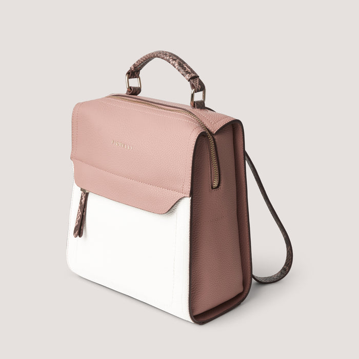 Fiorelli Isla Small Backpack Snake / Optic White / Caramac Mix