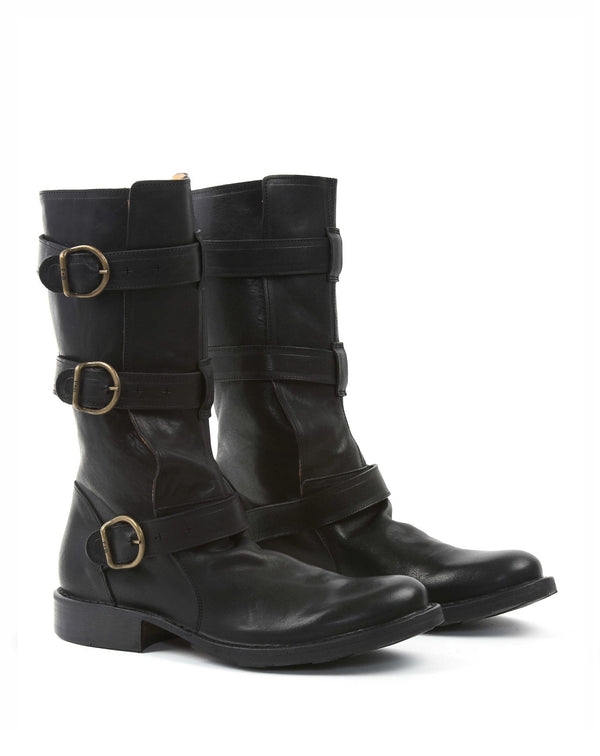 Fiorentini Baker 7040 Black Leather Boots