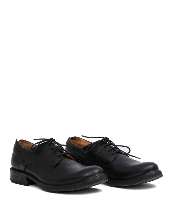 Fiorentini Baker 706 Black Leather Derby Shoes
