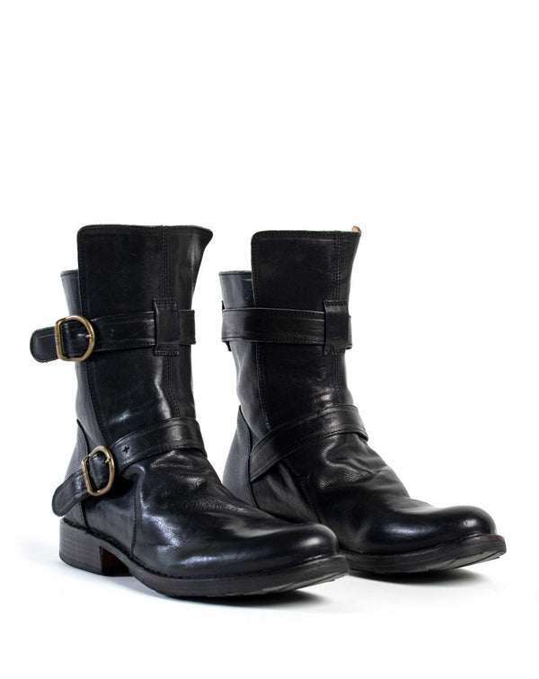 Fiorentini Baker 713 Black Leather Boots