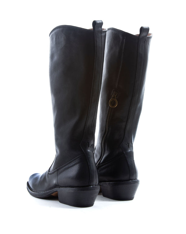Fiorentini Baker CATY Black Leather Tall Boots