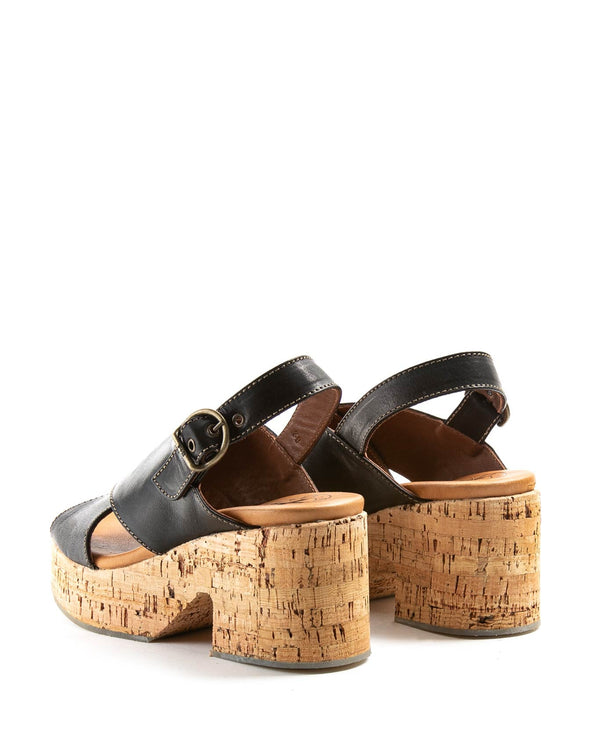 Fiorentini Baker DEVON Black Leather Sandals