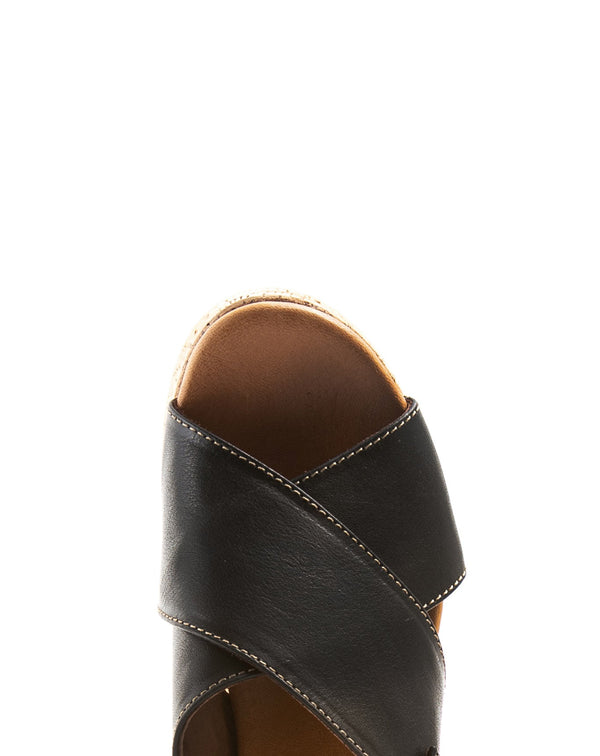 Fiorentini Baker DEVON Black Leather Sandals