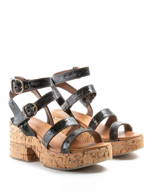 Fiorentini Baker DITT Black Leather Sandals