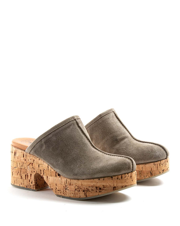 Fiorentini Baker DORE Grey Suede Clogs