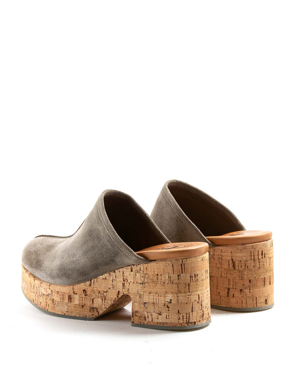 Fiorentini Baker DORE Grey Suede Clogs