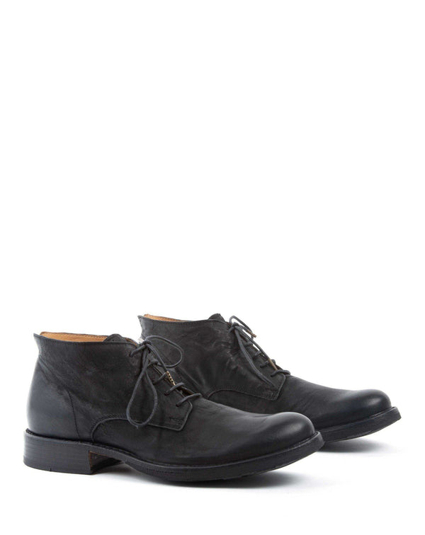 Fiorentini Baker EDD Black Leather Lace-up Boots