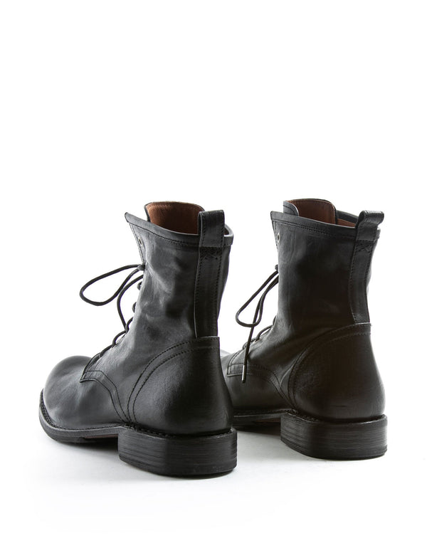 Fiorentini Baker ELME Black Leather Lace-up Boots