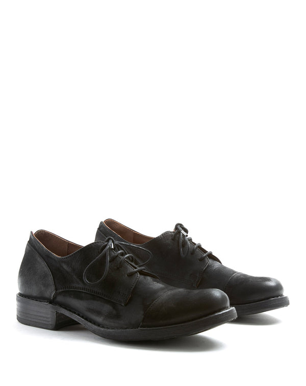 Fiorentini Baker ENEI Black Leather Derby Shoes