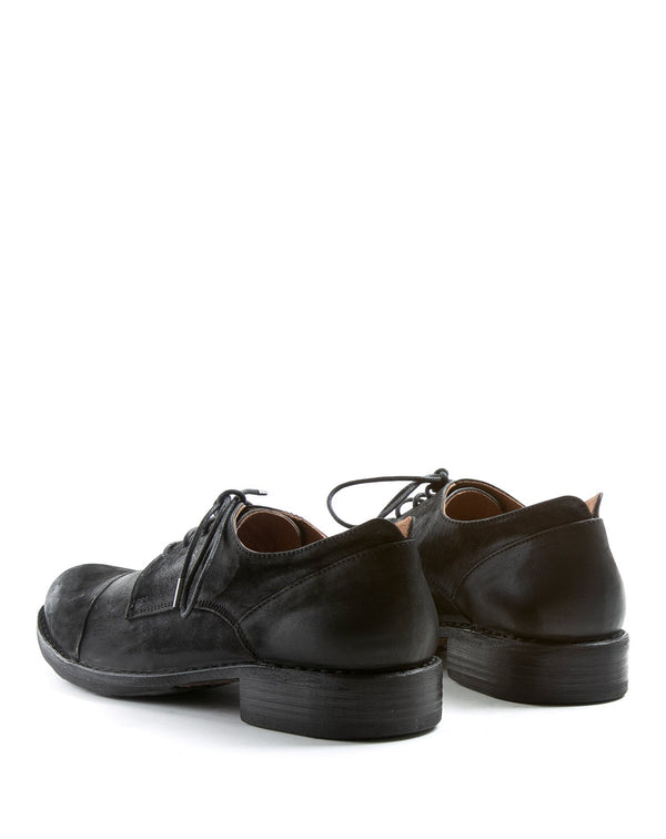 Fiorentini Baker ENEI Black Leather Derby Shoes