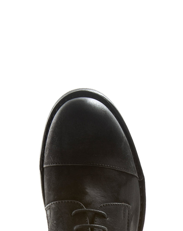 Fiorentini Baker ENEI Black Leather Derby Shoes