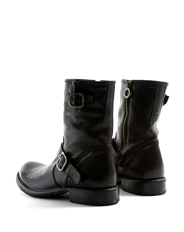 Fiorentini Baker EVIA Black Leather Boots