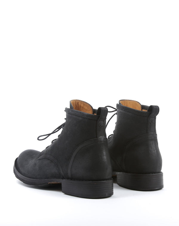 Fiorentini Baker EZRA Black Leather Lace-up Boots