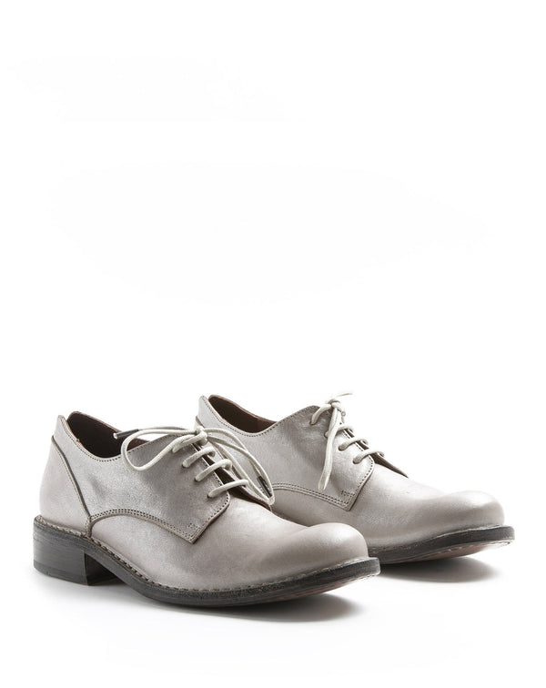 Fiorentini Baker F-706 Silver Leather Derby Shoes