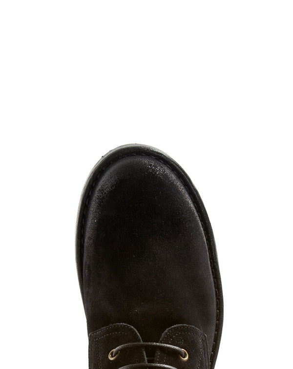 Fiorentini Baker F-EMON Black Suede Lace-up Boots